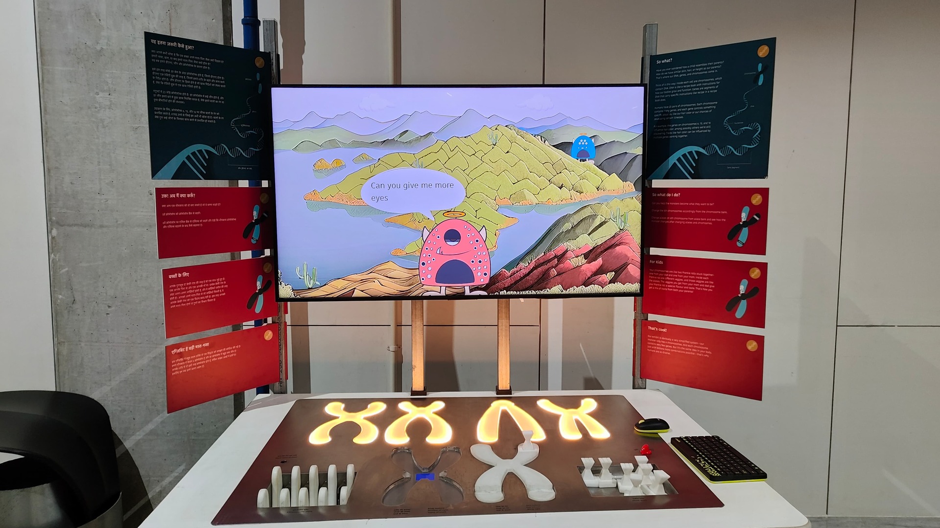 Monter Maker - A DNA changing arduino based arcade game (Using Unity)